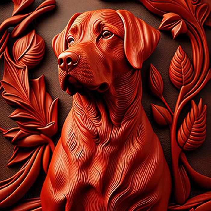 3D model Red Dog famous animal (STL)